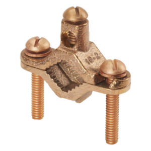 Abrazadera de Bronce para Tierra Física para Conductor 2 AWG, 1 Pieza