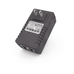 Adaptador de pared / Inyector PoE / 48 Vcc / 0.5 A / Controlado por chip IC / Protección contra OV, OC, SC, UV/  Fácil de instalar