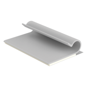 Clip Adhesivo Tipo J, Para Cables de Hasta 6.4 mm de Diametro, Uso Interior, Color Gris, Paquete de 100pz