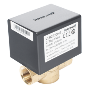 Válvula de control eléctrica de 2 vías para fancoil, retorno por resorte, normalmente cerrada, 110 V CA, DN20 (3/4"), conexión NPT