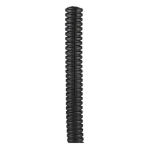 Tubo Corrugado Abierto para Protección de Cables, .38in (9.7 mm) de Diámetro, 30.5 m de Largo, Color Negro