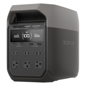 Estación de Energía Portátil Delta 3 1024Wh Litio LFP / 6 AC 1800 W (Max. 2600W con X-Boost) / 4 USB-C 100W / Capacidad para Aumentar Respaldo / Cargador de Coche 10A a 12.6V / Conectividad WiFi y Bluetooth (App) / Carga Solar 500W Max.