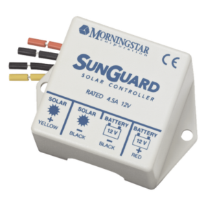 Controlador de Carga Solar PWM SunGuard 4.5 A / 12 VCC / Compensación de Temperatura / 100% Estado Sólido / -40°C a +85°C