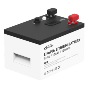 Batería de Litio LiFePO4 12.8Vcc, 100Ah, 1.28KwH, Pantalla LCD para Monitoreo Local, Carcasa Metálica