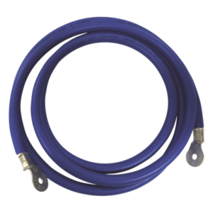 Cable para Baterías,  2.2 m Azul Calibre 2 AWG con Terminales de Ojo en Ambos Extremos